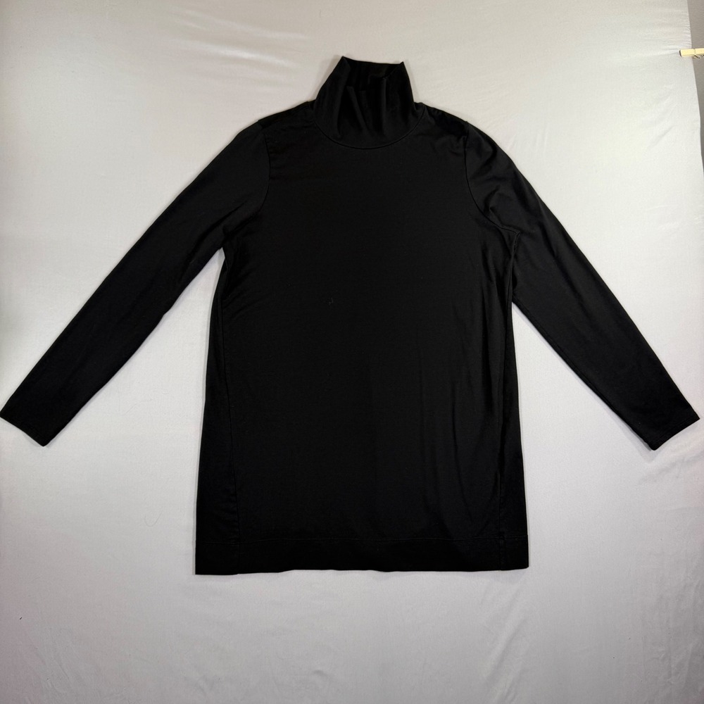 J.Jill Luxe Supima Turtleneck Tunic Medium Minimalist Capsule Quiet Luxury